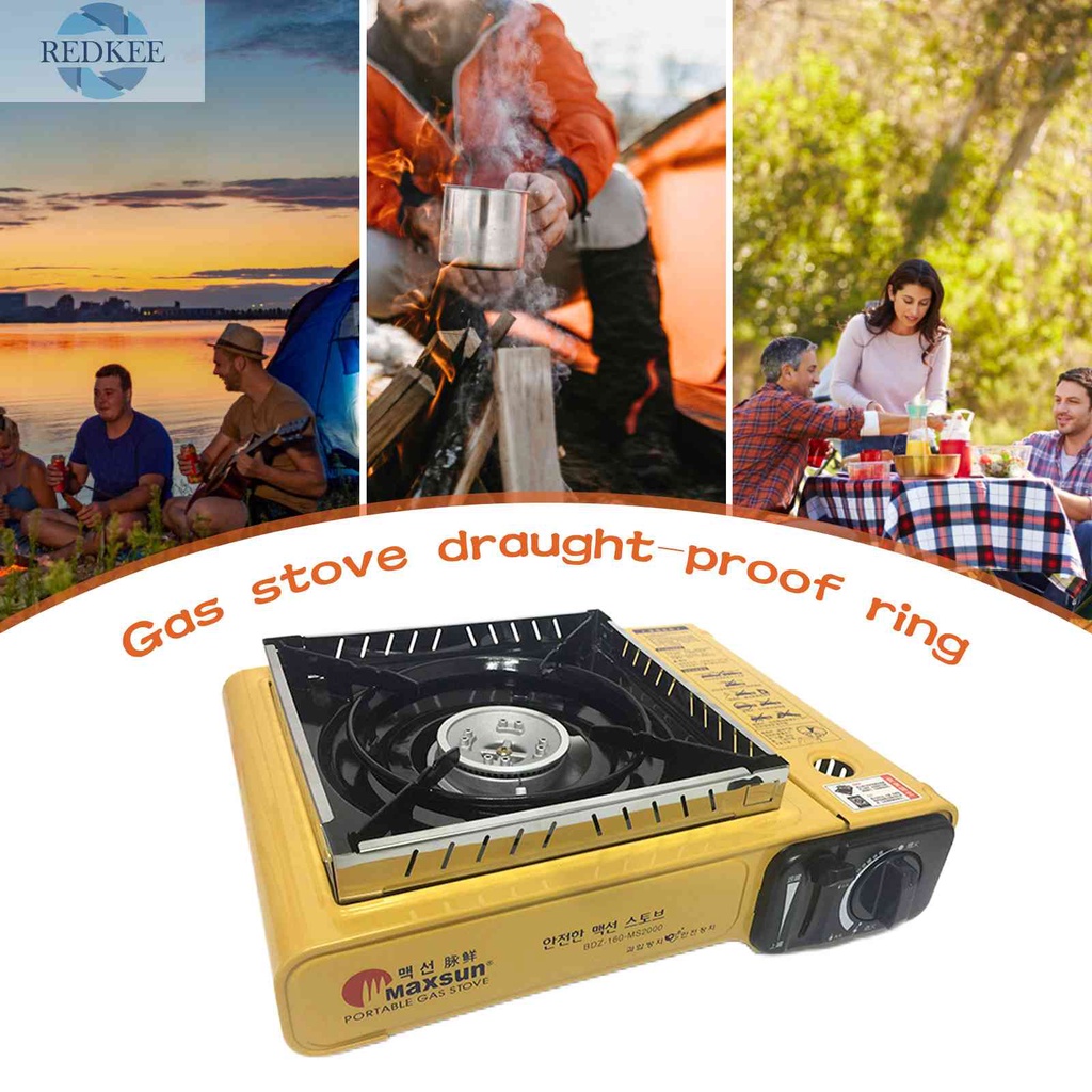 Vòng Chắn Gió Bếp Ga Bằng Thép Không Gỉ Có Thể Tháo Rời