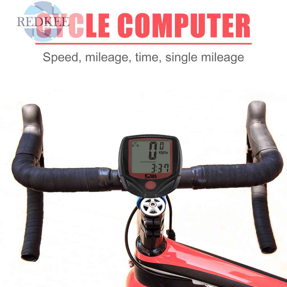 Đồng Hồ Đo Tốc Độ Xe Đạp SUNDING 548B Màn Hình LCD