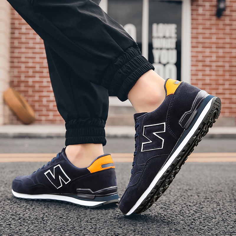 Giày Thể Thao Chạy Bộ Đệm Khí Chống Trượt / Mòn / Trượt Hình Chữ N Thời Trang Cho Nam Và Nữ