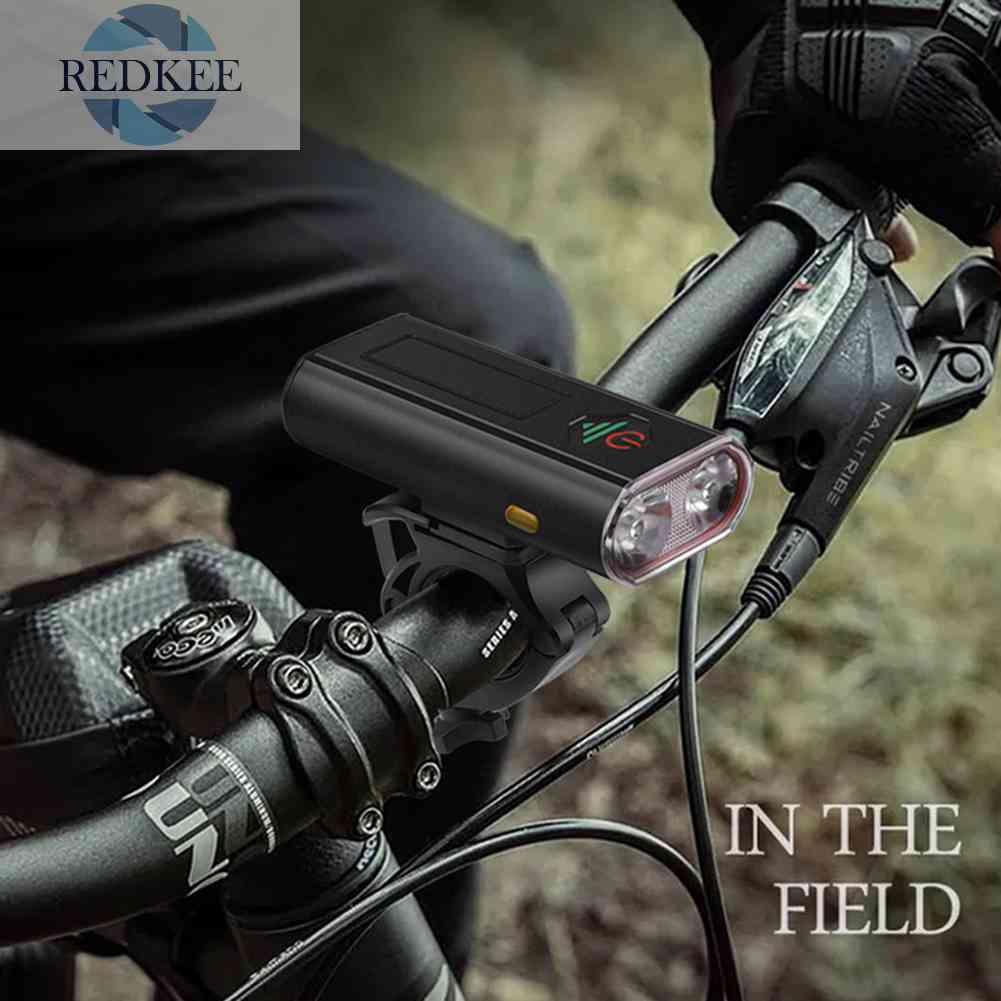 Đèn Pha LED 2T6 Cổng Sạc USB Loại C Cho Xe Đạp Địa Hình