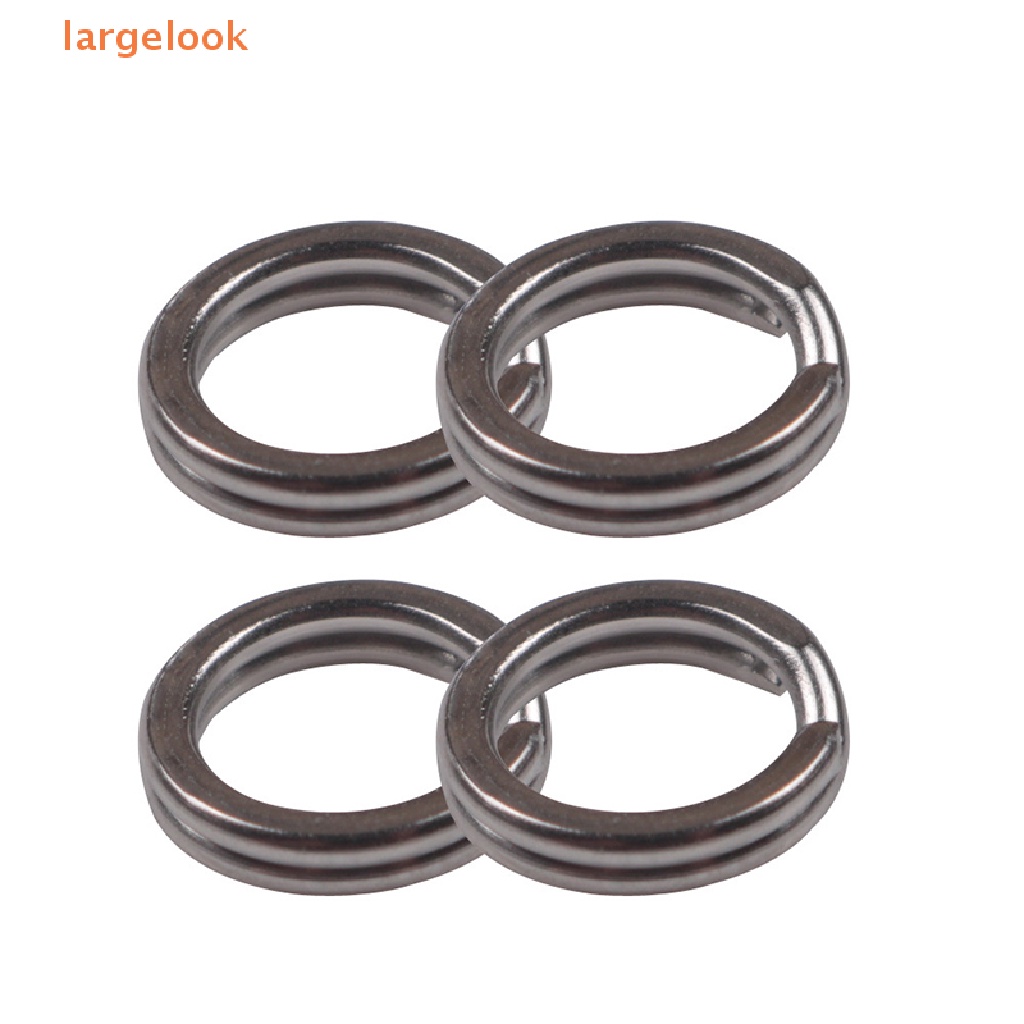 Set 100 Vòng Thép Không Gỉ Cứng 2.5-8MM Gắn Mồi Câu Cá Chuyên Dụng