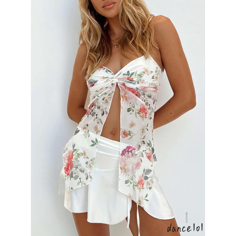 Áo Nữ Nhảy Múa 1O1 Cổ Chữ V Họa Tiết Hoa