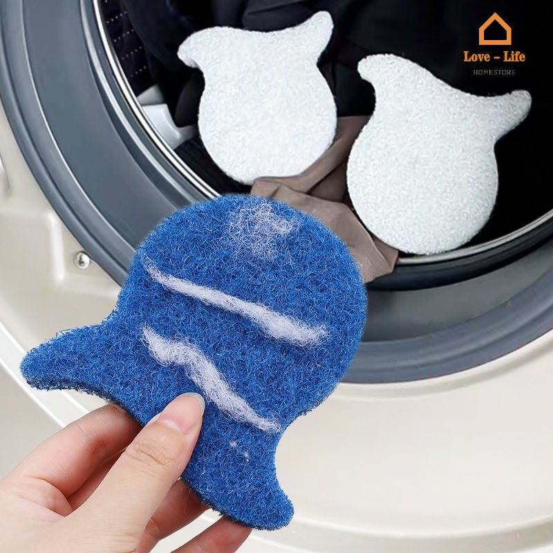 1 Miếng Xốp Nhựa Loại Bỏ Xơ Vải / Lông Trên Quần Áo Dễ Thương Tiện Dụng