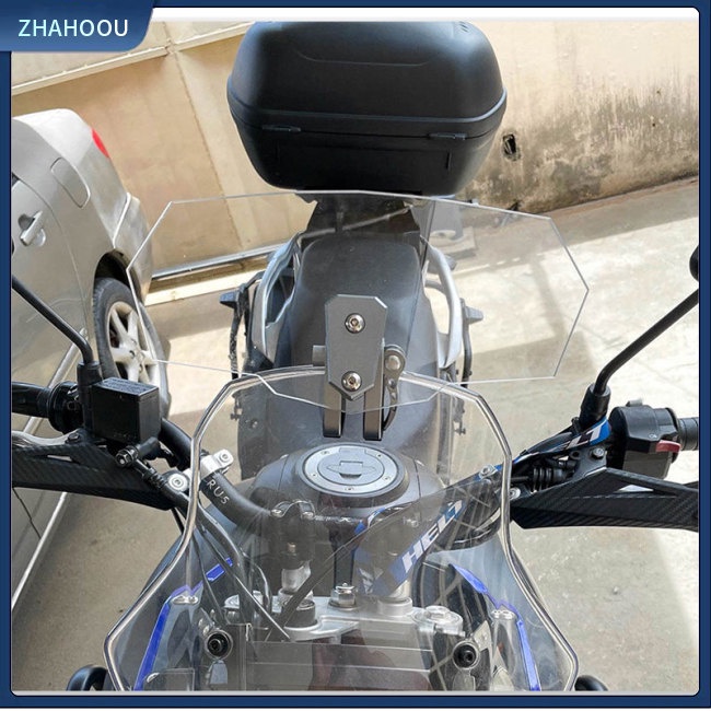 ☃Nhà Cửa☃ Kính Chắn Gió Nối Dài Có Thể Điều Chỉnh Chiều Cao Kèm Giá Đỡ Dành Cho Xe Mô Tô