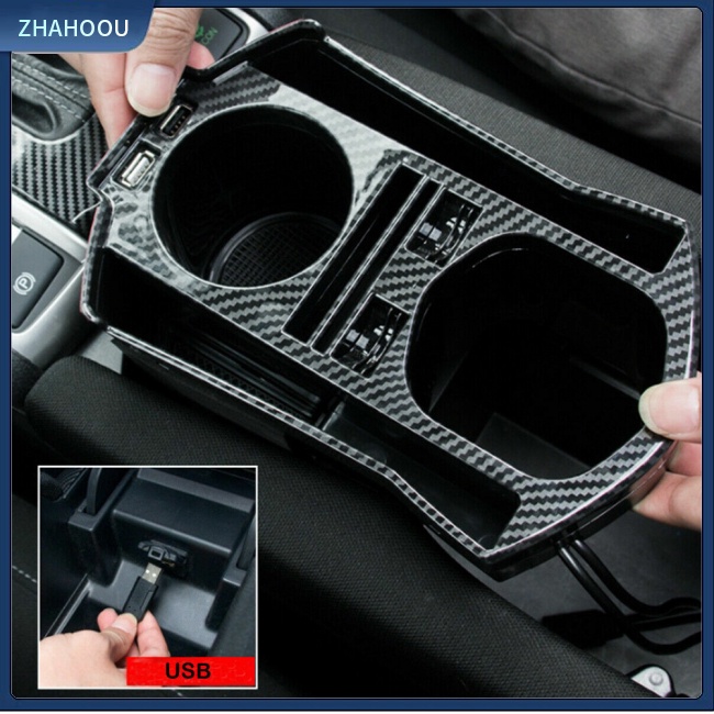 ☃Nhà Cửa☃ Khung Gắn Bảng Điều Khiển Xe Hơi Bằng Sợi Carbon Cho 16-20 Tenth Generation Civic