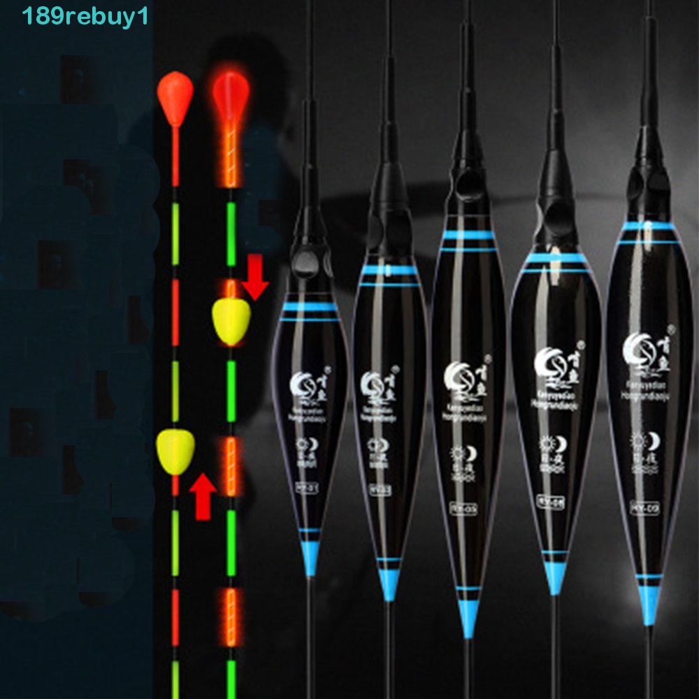 Rebuy1 Phao Câu Cá Điện Tử Tự Động Dạ Quang Đuôi Dài Chất Liệu Nano Bobber