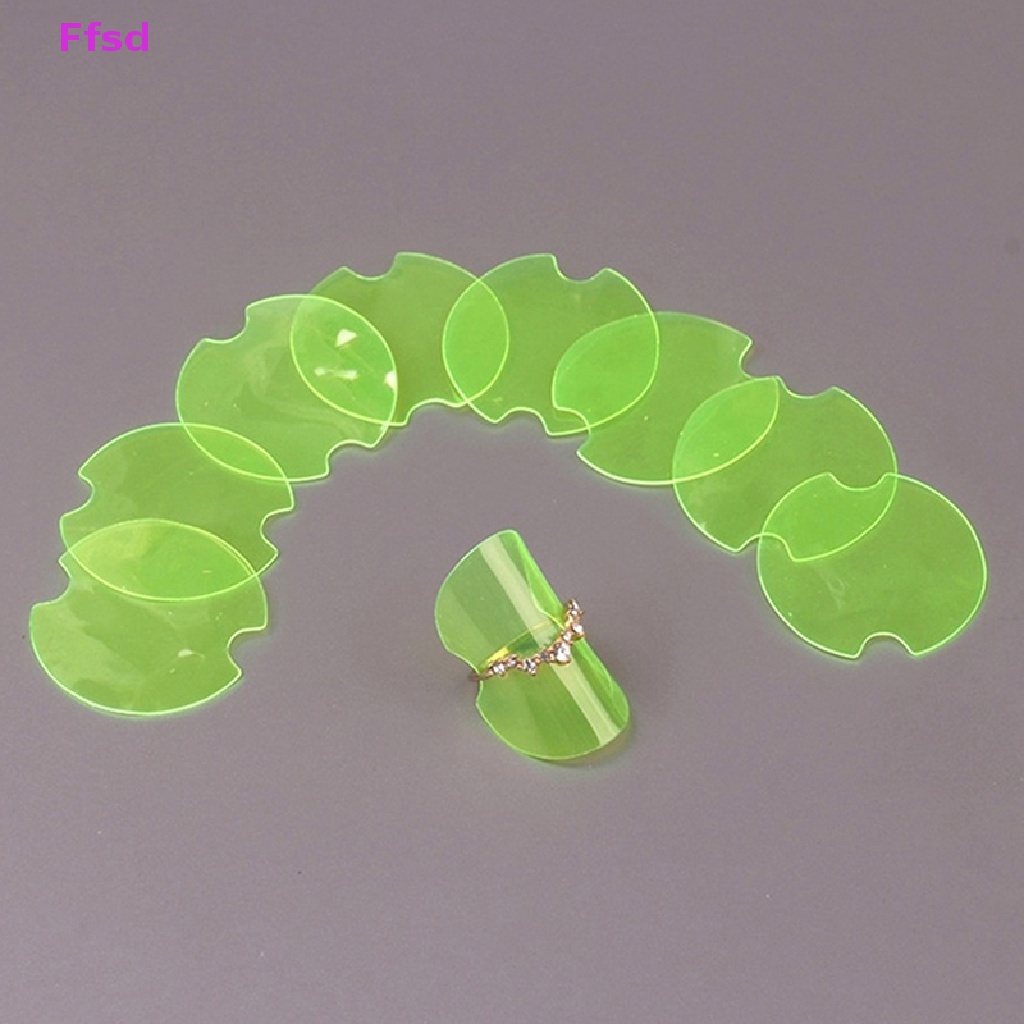 {Ffsd} Set 10 Giá Đỡ Trưng Bày Nhẫn Bằng Nhựa Có Thể Gập Lại Sắp Xếp Gọn Gàng