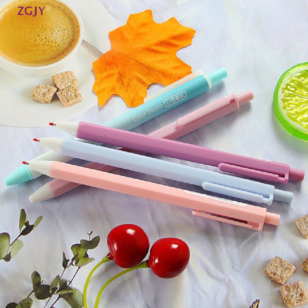 Set 6 Bút Bi Mực Đen Ngòi 0.5mm Dễ Thương Mới