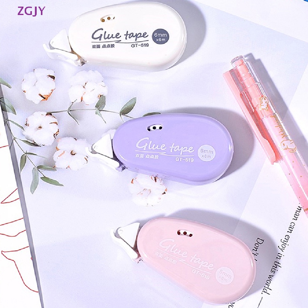 Cuộn Băng Keo Hai Mặt Họa Tiết Chấm Bi Dùng Trang Trí Sổ Tay DIY Mới