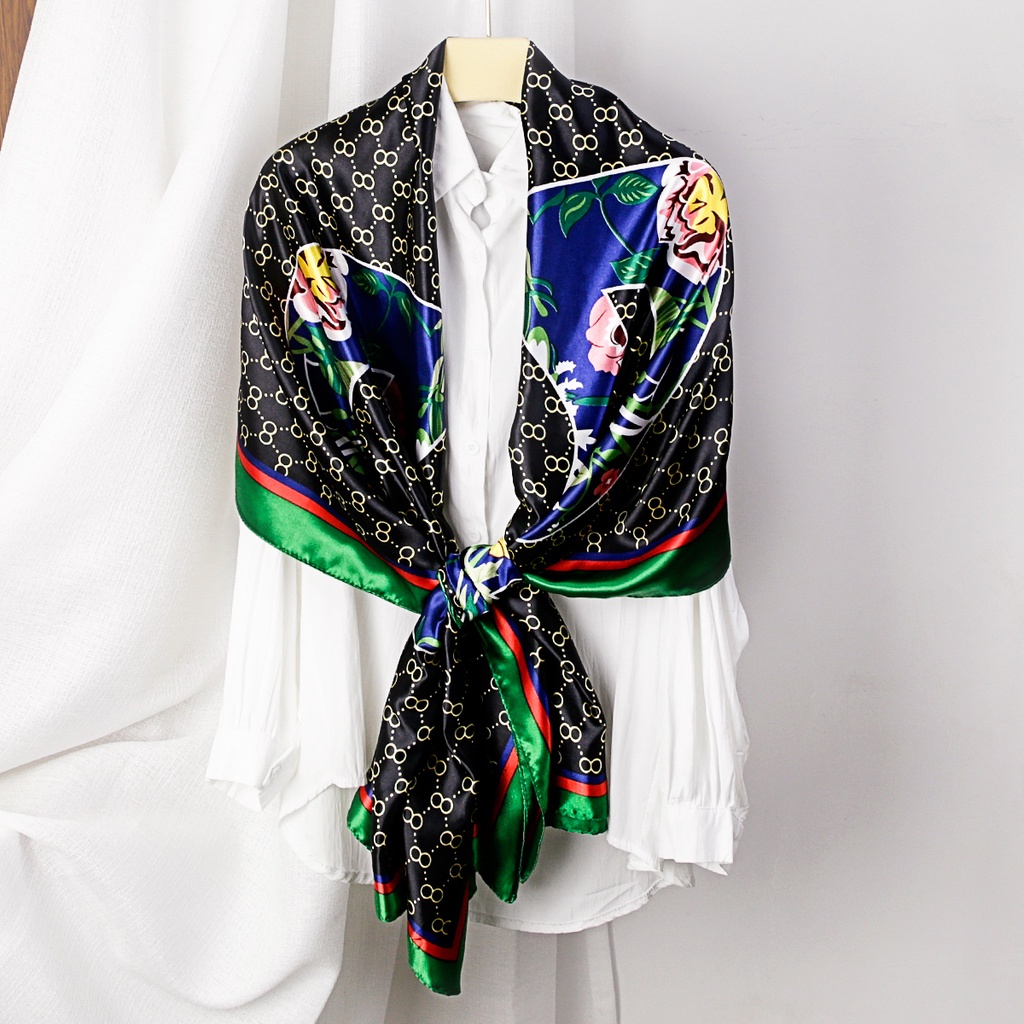 Khăn Choàng Đi Biển Chống Nắng Bằng Lụa 180X90Cm 70.9X35.4Inch WJ1089-06