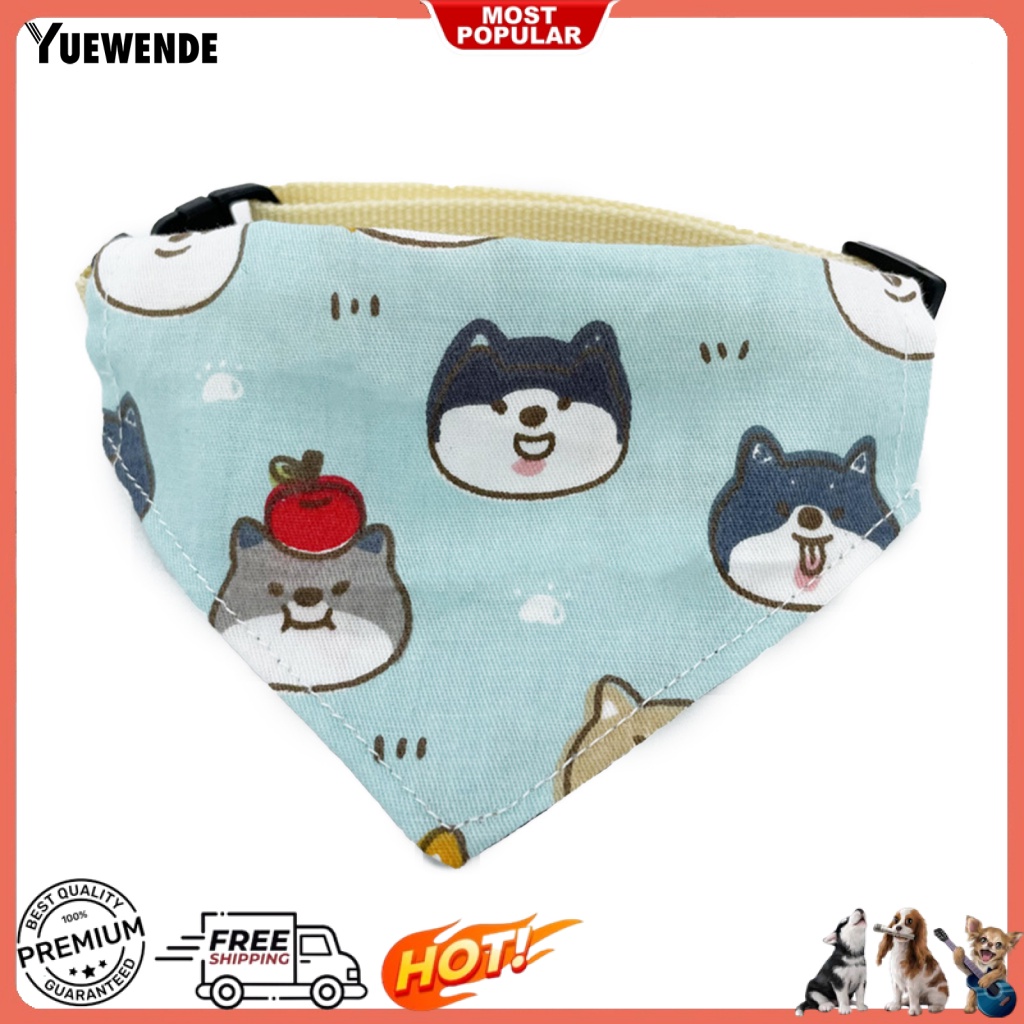 Ye.b Yếm Ăn Hình Tam Giác In Hình Dễ Thương Có Thể Giặt Rửa Cho Cún Cưng Hàng Ngày