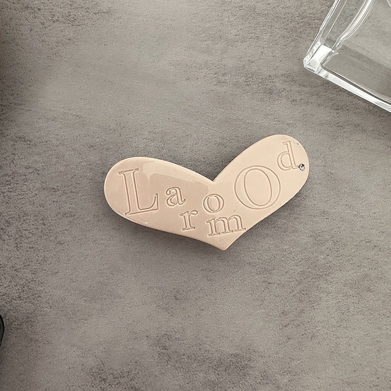 Kẹp Tóc Nửa Trái Tim Bằng Hợp Kim Phong Cách Hàn Quốc Cho Nữ