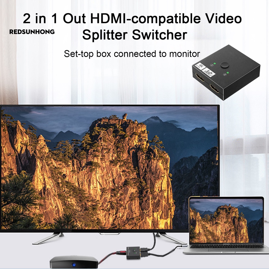 Đầu Chuyển Đổi Video HDMI 2 Trong 1 Tiện Dụng