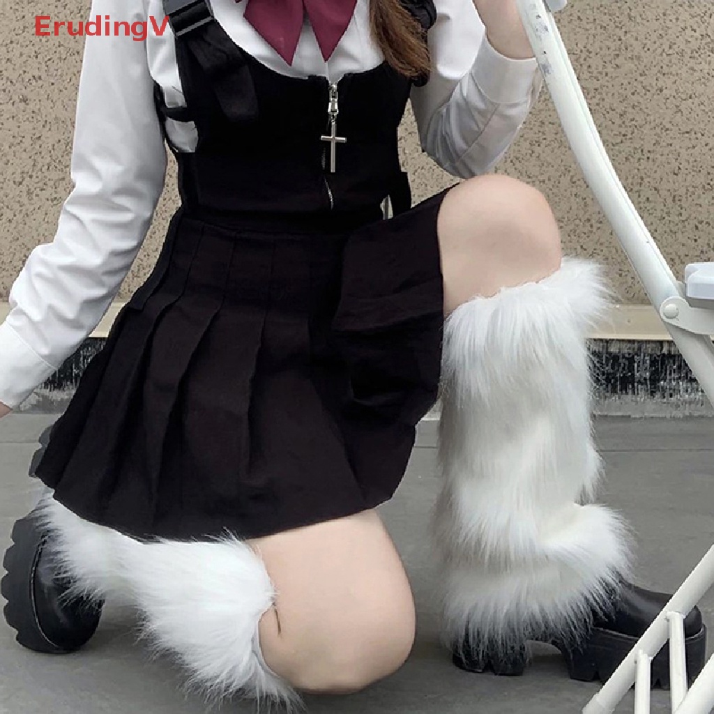 [ErudingV] Vớ Giữ Ấm Chân Dài Đến Đầu Gối Màu Trơn Phong Cách Gothic Lolita Nhật Bản Dễ Thương Thời Trang Cho Nữ [Mới]