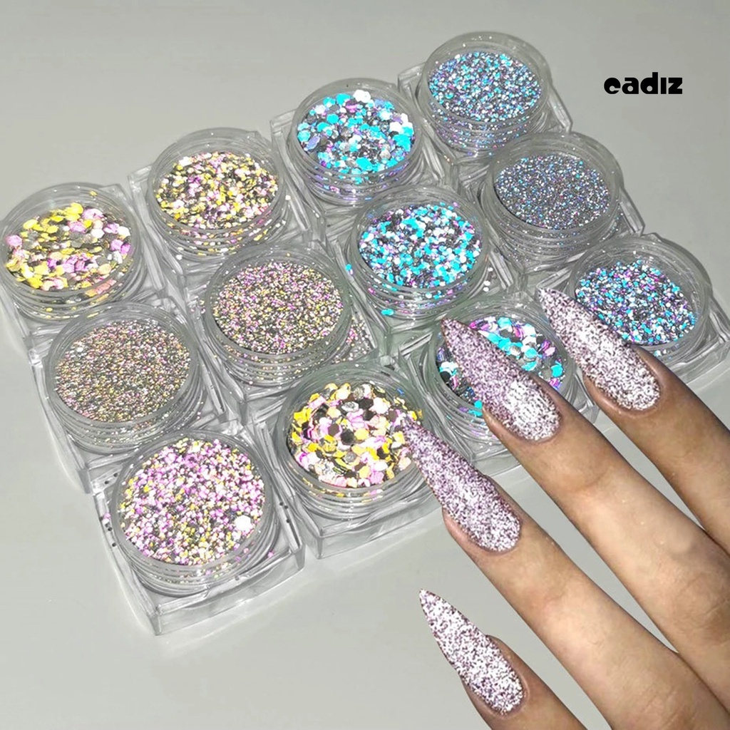 1 Hộp Bột Kim Tuyến Lấp Lánh Dùng Trang Trí Móng Tay Nghệ Thuật