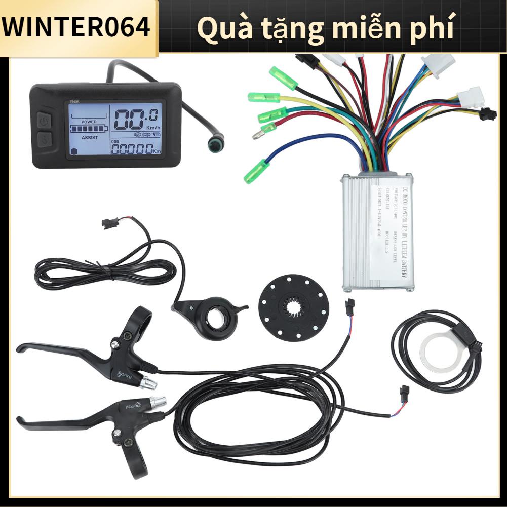 Bộ Điều Khiển Động Cơ Không Chổi Than 250W 350W EN05 Mét Hiển Thị Pin Lithium Có Tay Cầm Tăng Cường Phanh