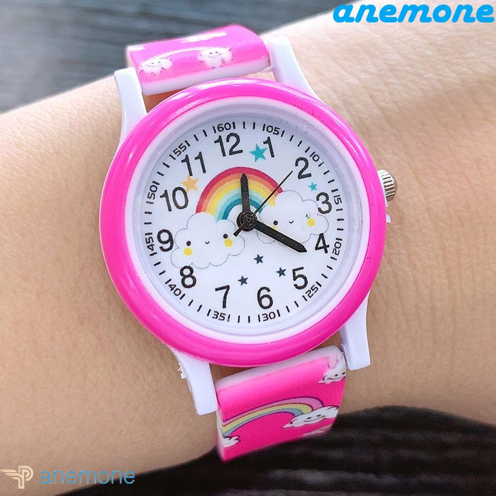 Dây Chuyền Bằng Da Pu Thời Trang Dễ Thương Cho Nữ|Đồng Hồ Nữ Dây Da Mặt Hoạt Hình Dễ Thương