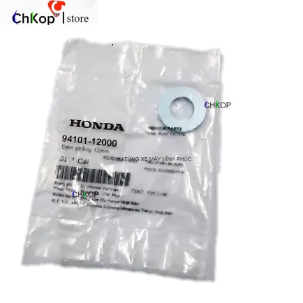 Đệm phẳng, Long Đen 12mm Hond ( 9410112000 ) -Long đền giảm xóc và bắt nhiều vị trí khác trên xe honda Chính hãng