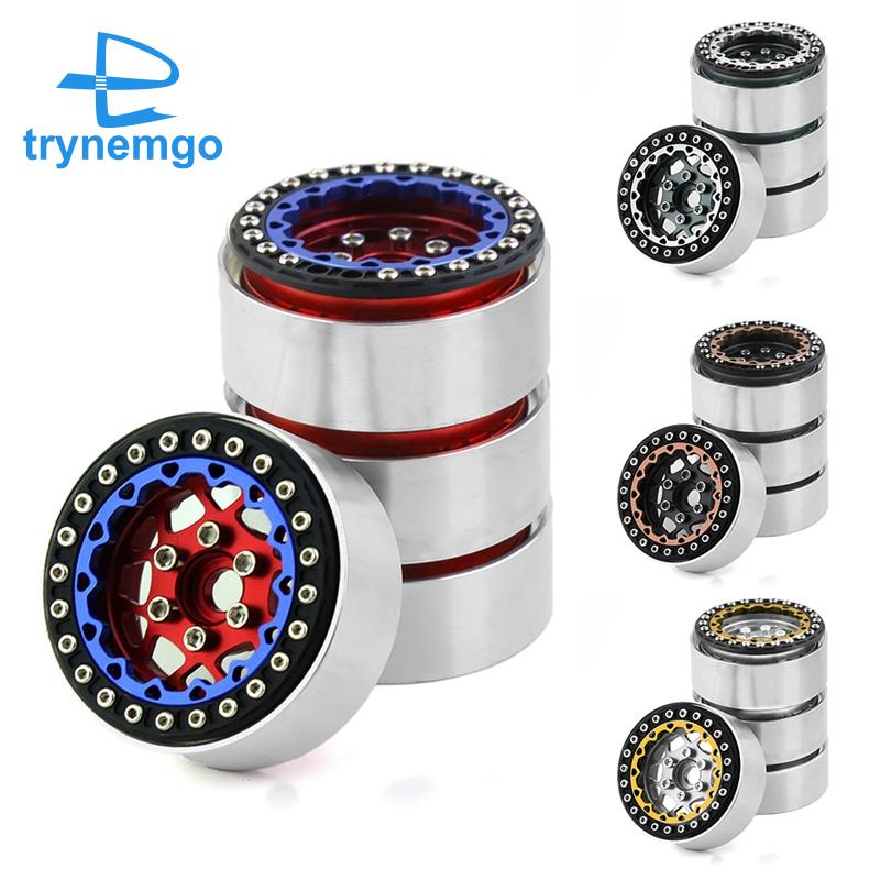 Set 4 Bánh Xe 1.9 Bằng Kim Loại Cho Xe Điều Khiển Từ Xa Axial SCX10 Traxxas TRX4 RC4WD D90 Redcat Gen8 1 / 10