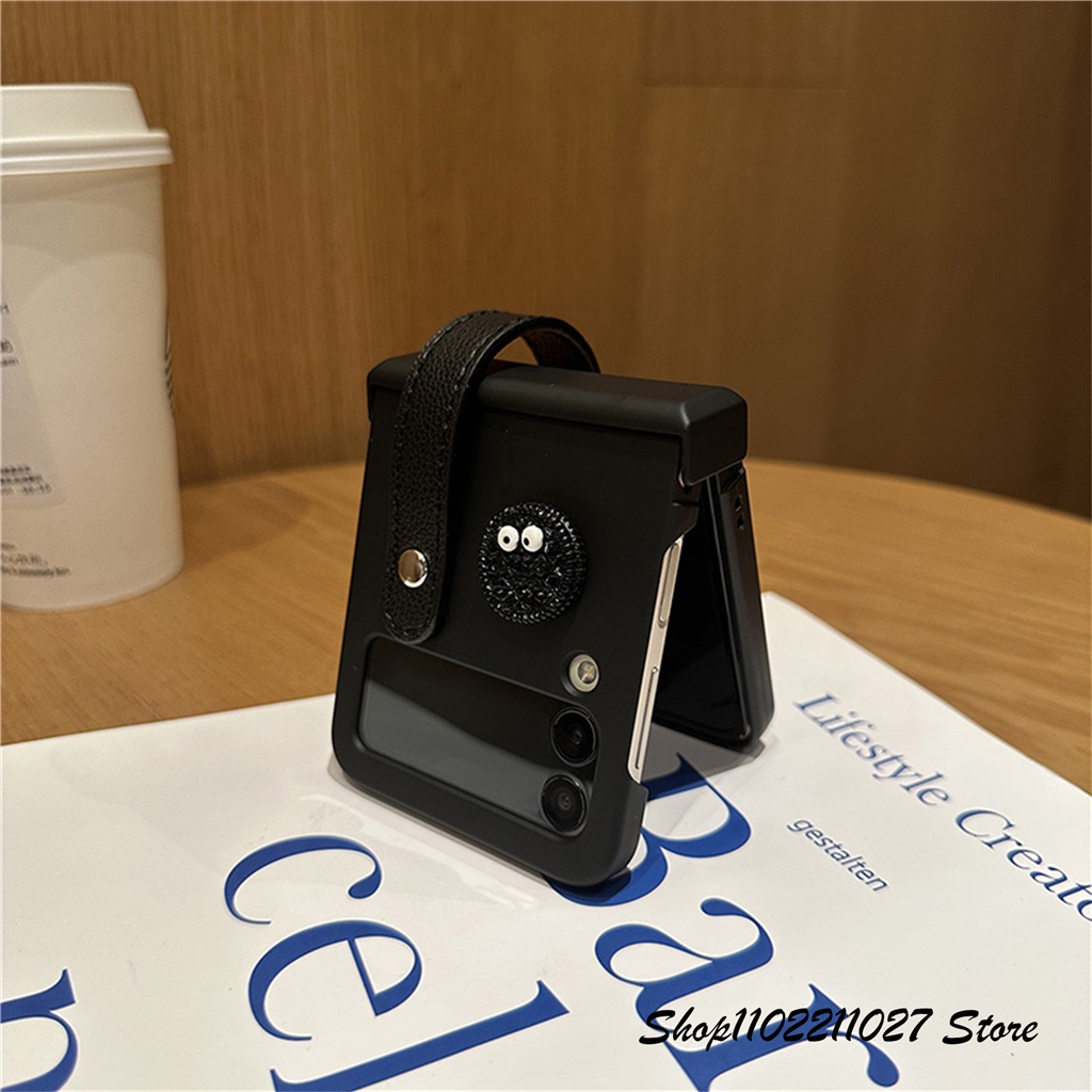 Bao Da Điện Thoại Hình Bánh Quy 3D Dễ Thương Có Giá Đỡ Cho Samsung Galaxy Z Flip 3 4 5G Z Flip3 Flip4 Zflip3