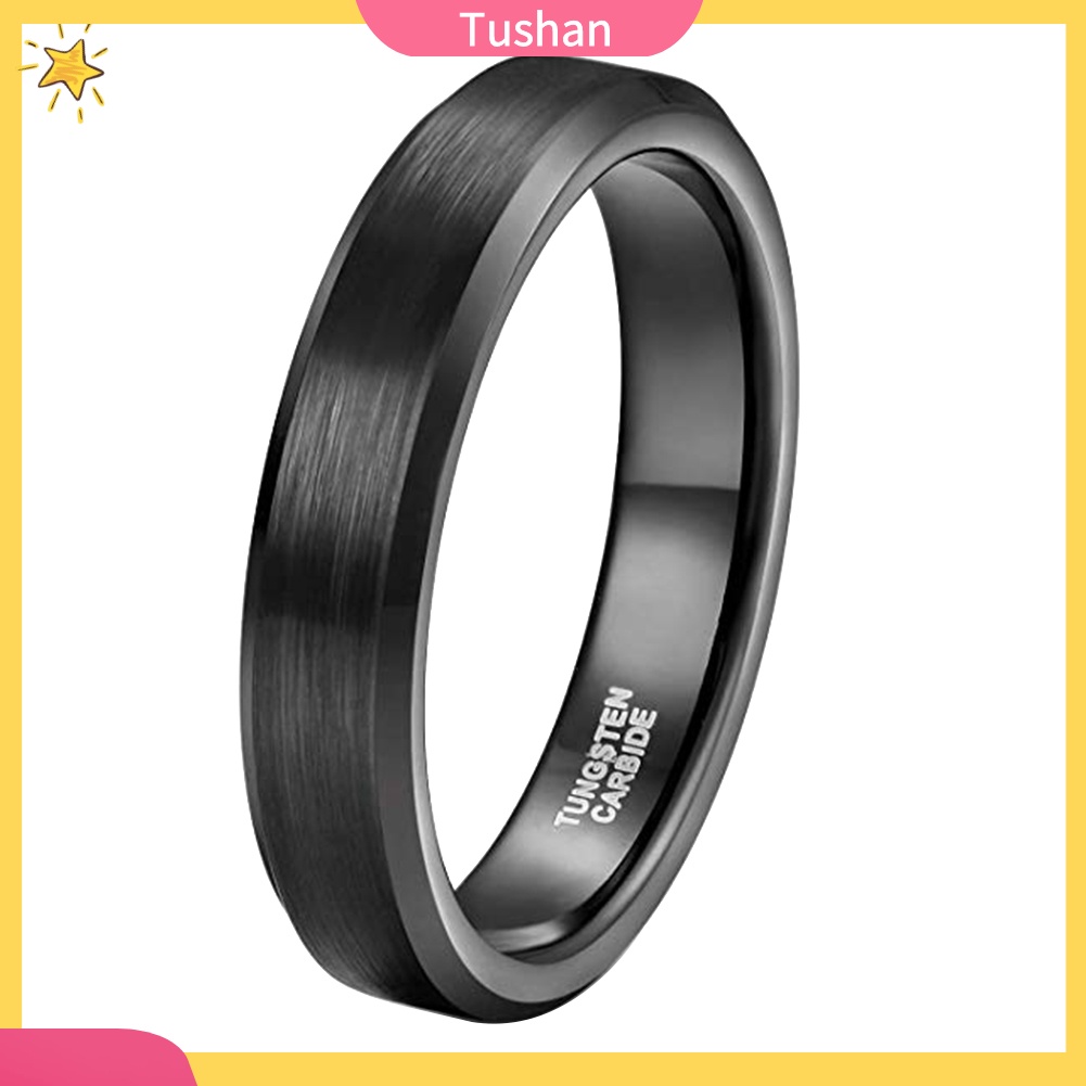 Nhẫn Đính Hôn 4mm Thời Trang Dành Cho Nam Và Nữ