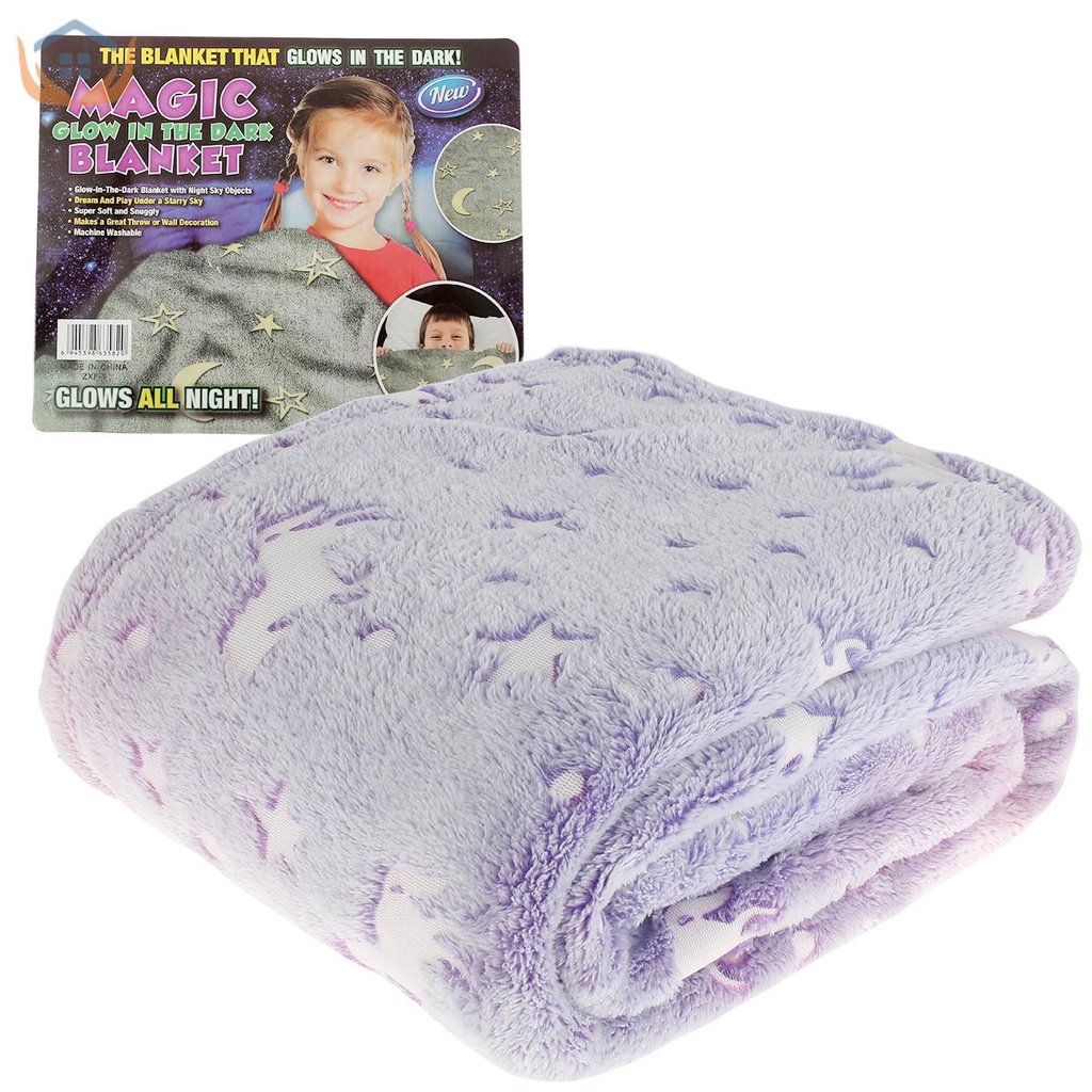 Chăn Bông Mềm Phát Sáng Trong Bóng Tối Dễ Thương Sáng Tạo Ấm Áp SHOPTKC7274