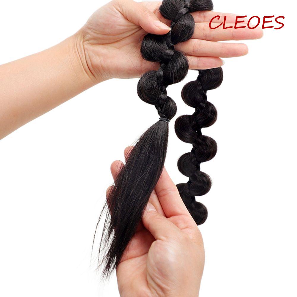 Tóc Giả Kiểu Thắt Bím Bằng Cao Su Thời Trang Dễ Thương Cho Nữ