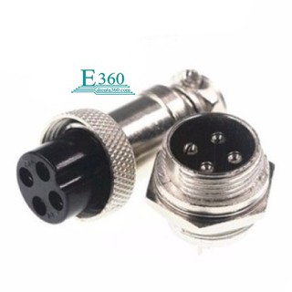 Bộ Jack cắm 4 chân sắt GX16-4p