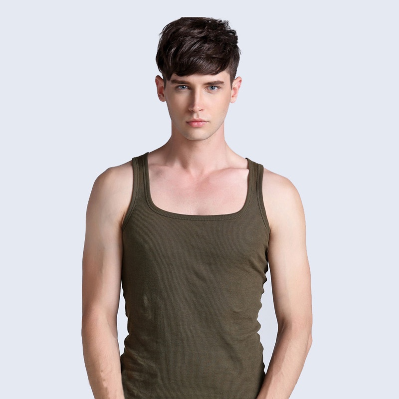 Aokang Áo Ba Lỗ Thể Thao cotton Trơn Dáng Rộng Thời Trang Hàn Quốc Cho Nam