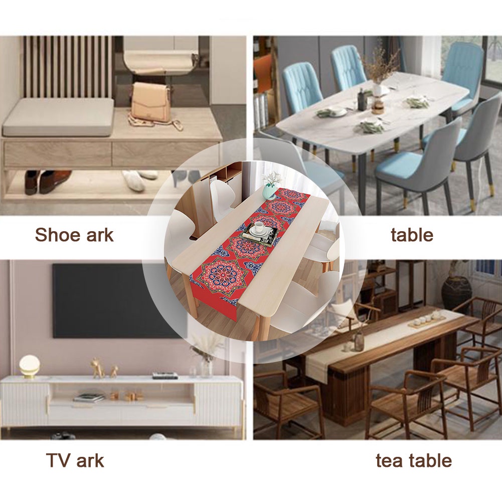 Khăn Trải Bàn Ăn Trang Trí 33x150cm