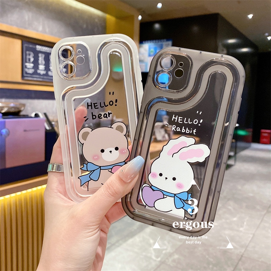 Ốp Điện Thoại Họa Tiết Gấu Hoạt Hình Cho iPhone 14 13 12 11 Pro Max 7 8 Plus SE2020 X XR Xs Max