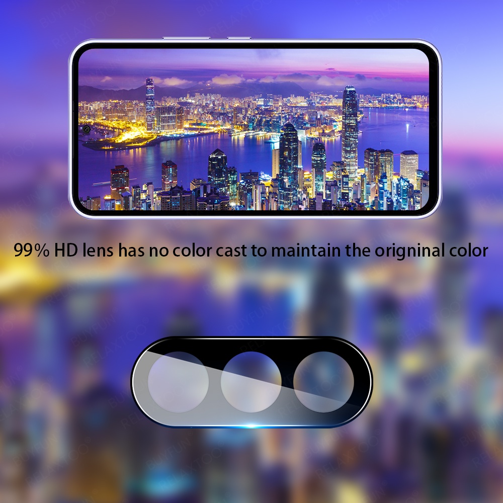 3DLB For Samsung Galaxy A54 A34 A14 A73 A53 A23 A32 A72 A52 4G 5G 3D Curved Tempered Glass Rear Camera Back Lens Protect Cap ProtectIve film