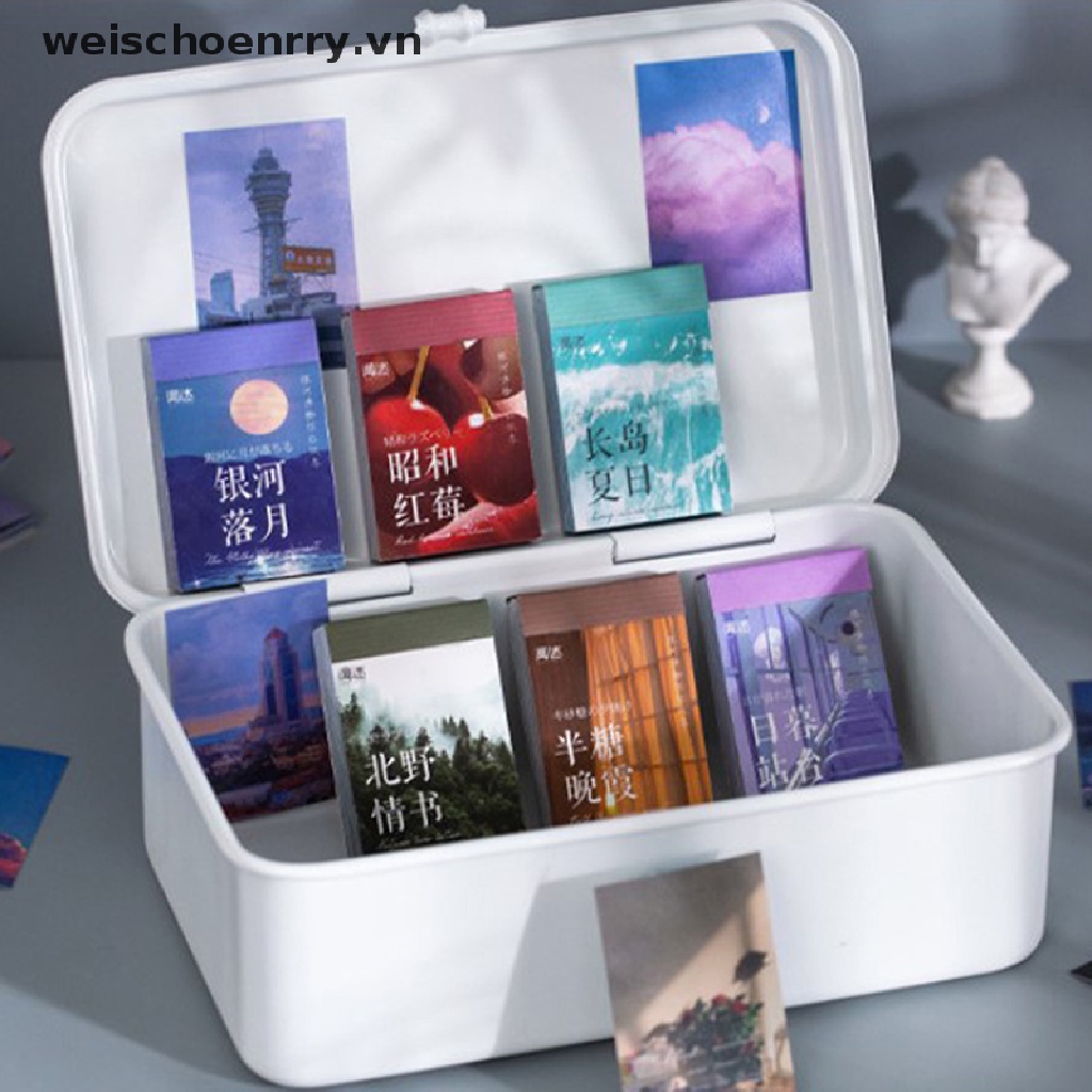 Bộ 50 Miếng Dán Mini Hình Galaxy Trang Trí Sách Sáng Tạo