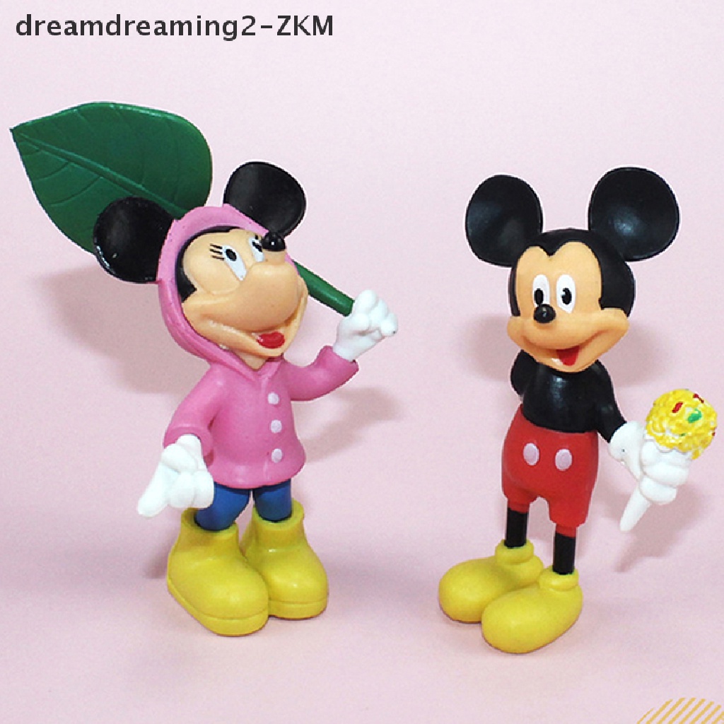 Set 6 Mô Hình Nhân Vật Hoạt Hình Trang Trí Bánh Kem