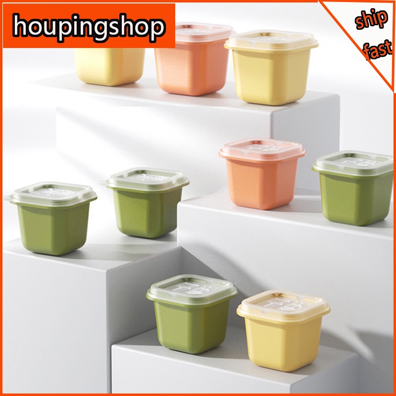 Khuôn Silicone Làm Đá / Kem / Trái Cây Có Nắp Hình Vuông DIY