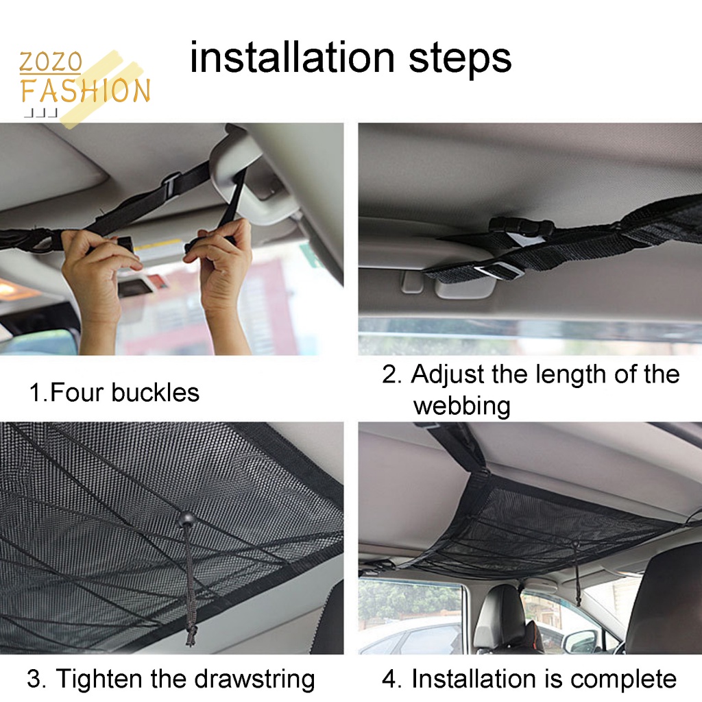 Túi Lưới Đựng Đồ Gắn Nóc Xe Hơi Chống Thấm Nước Tùy Chỉnh Tiện Dụng