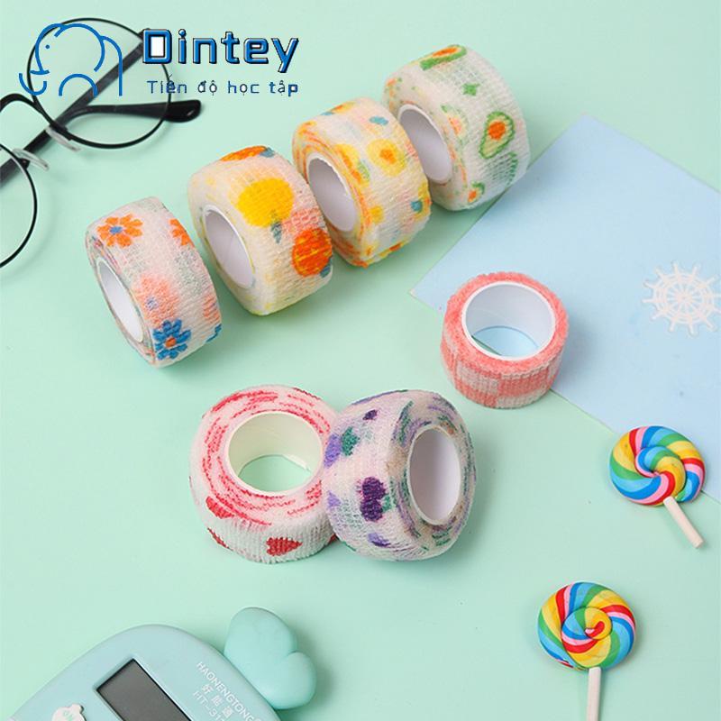 ✍mujicici✍Cuộn Băng quấn ngón tay co giãn nhiều màu sắc dễ thương cho học sinh