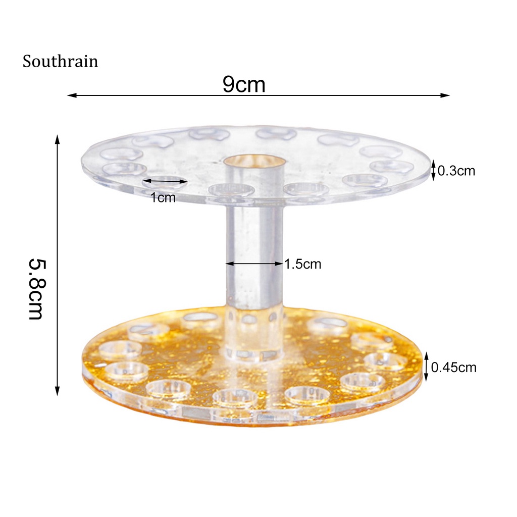 Giá Đỡ Bút / Bút Vẽ Móng Bằng Acrylic Màu Sáng Độ Bền Cao Tiết Kiệm Không Gian Tiện Dụng Cho Salon