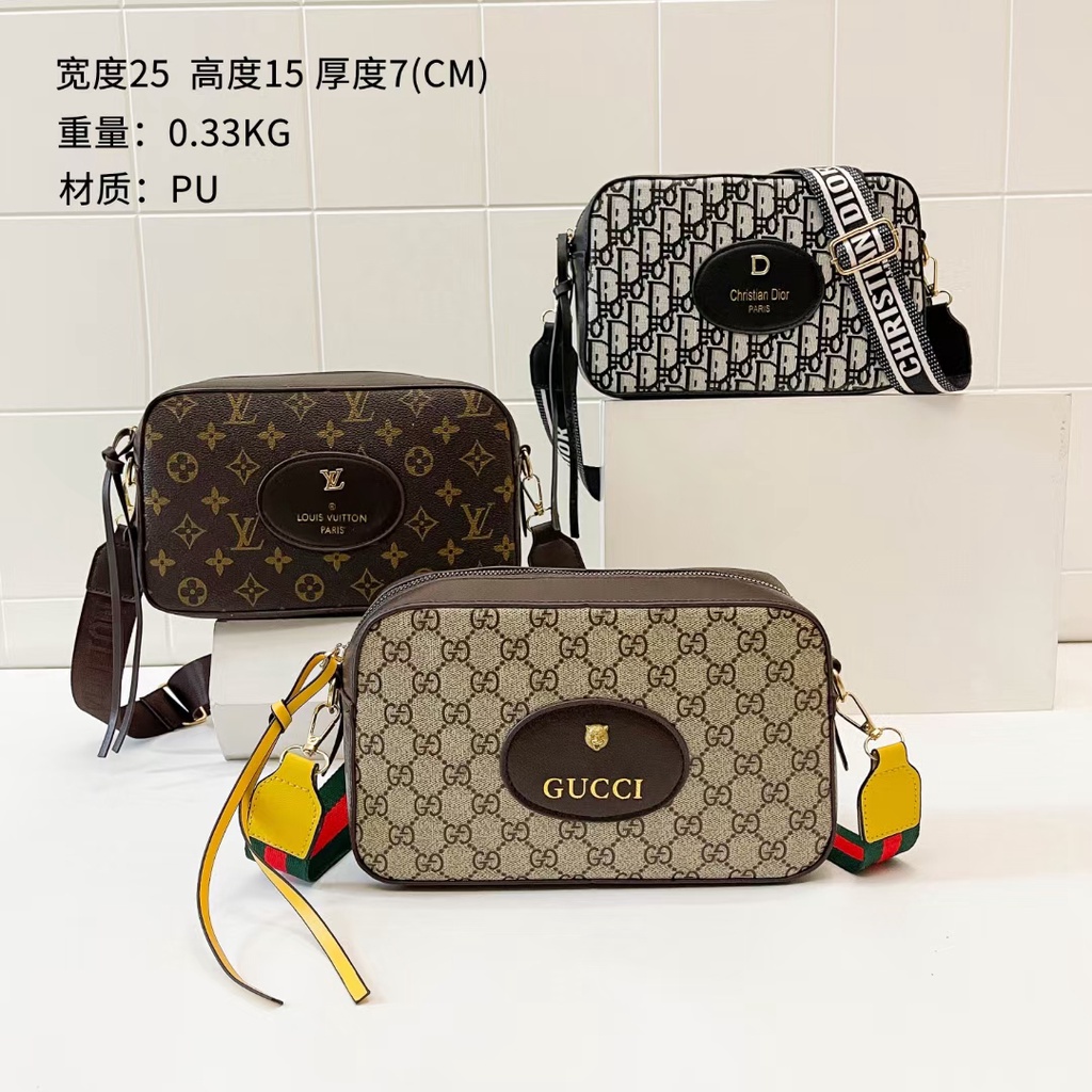 Túi đeo Chéo LV Nam Da PU Đeo Vai Hình Hộp Chữ Nhật Nhật Phong Cách Hàn Quốc