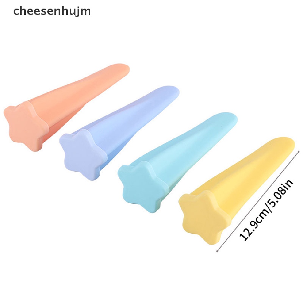 Set 4 Khuôn Silicon Làm Kem Que Tiện Dụng