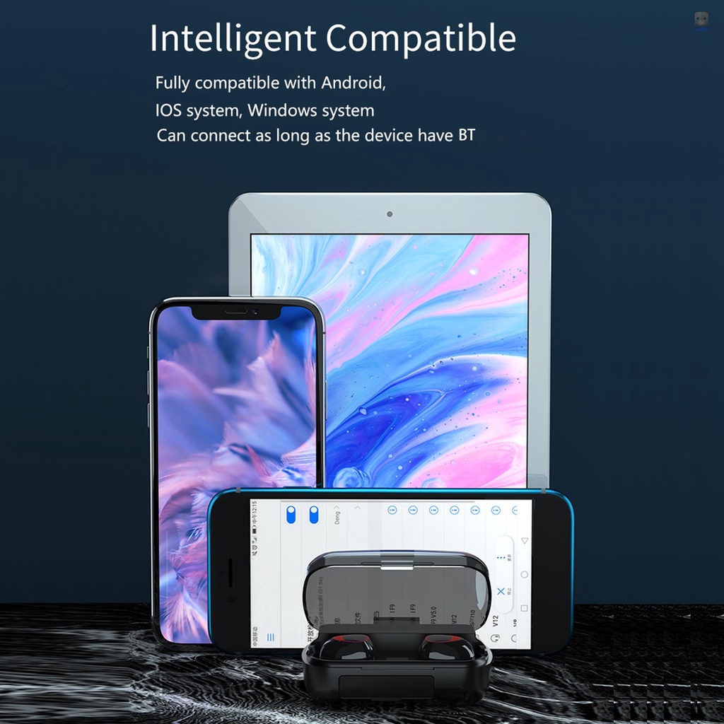 Tai Nghe Không Dây BT 5.1 Mini M10A Màn Hình LED HD Tích Hợp Mic Và Sạc Dự Phòng Đầu Ra USB