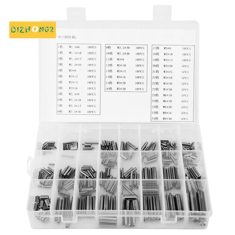 Bộ 280 Chốt Lò Xo Bằng Thép Không Gỉ M1.5 M2 M2.5 M3 M4 M5 M6 M8