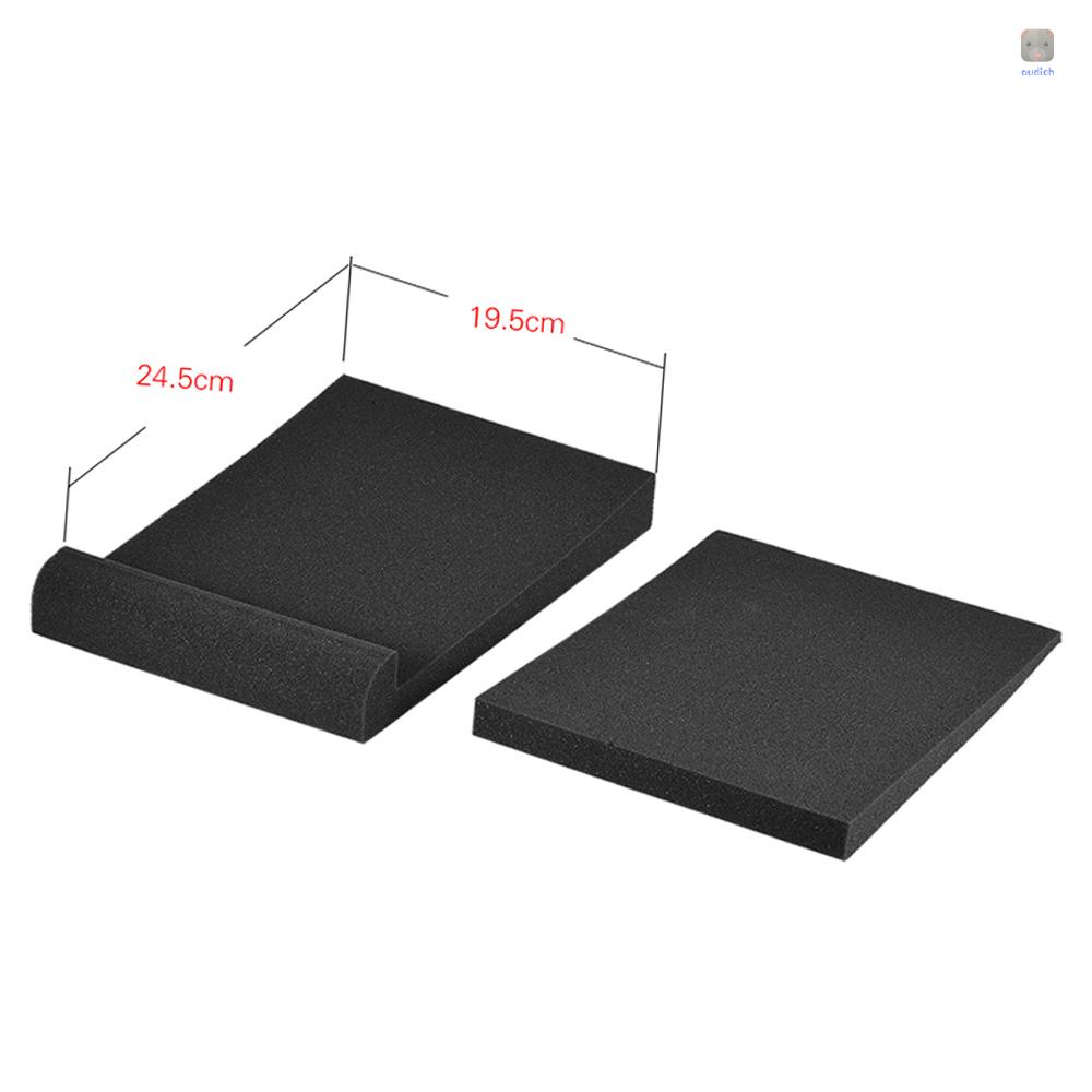 Set 2 Miếng Đệm Xốp Cách Âm Cho Loa Phòng Thu Khu Vực Có Thể Ăn Được 9.6 '' * 7,7 ''