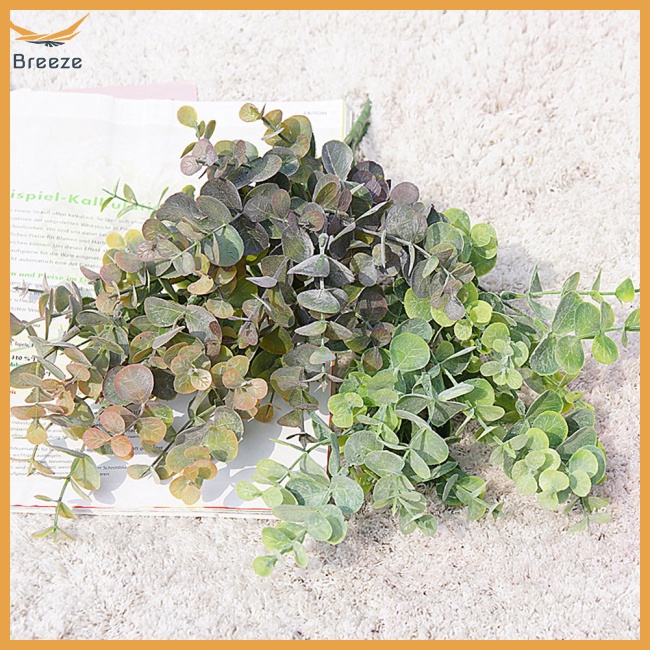 Nhánh Cây Bạch Đàn Nhân Tạo 5 Nhánh Dùng Trang Trí Tường / Làm Đạo Cụ Chụp Ảnh