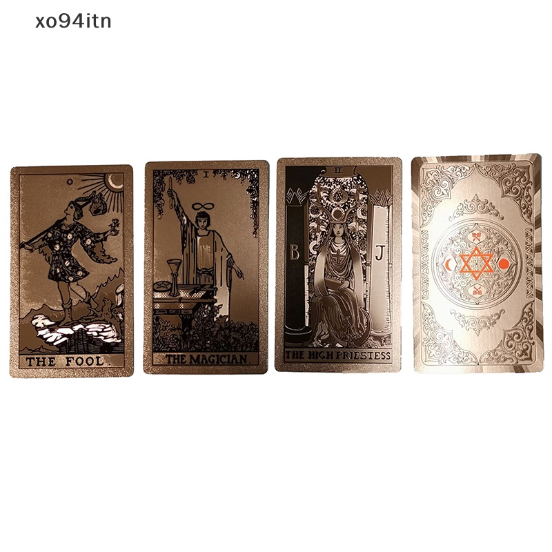 Bộ Bài Tarot Bằng Giấy Mạ Vàng Chống Thấm Nước Và Mài Mòn