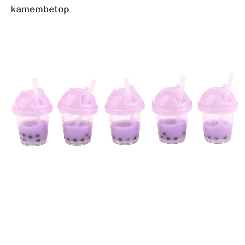 Bộ 5 Bình Trà Sữa Đồ Chơi Búp Bê Cỡ 1 / 12 1 / 6