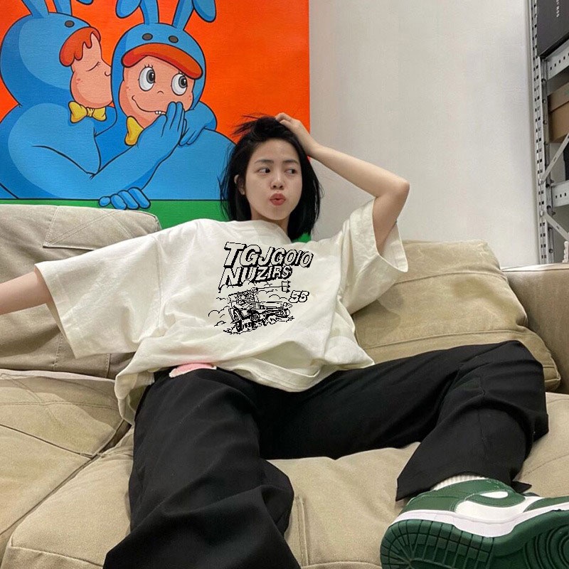 Áo Thun Unisex 100% Cotton Nguyên Chất Ngắn Tay Phong Cách Hàn Quốc Mới NRVP 2023