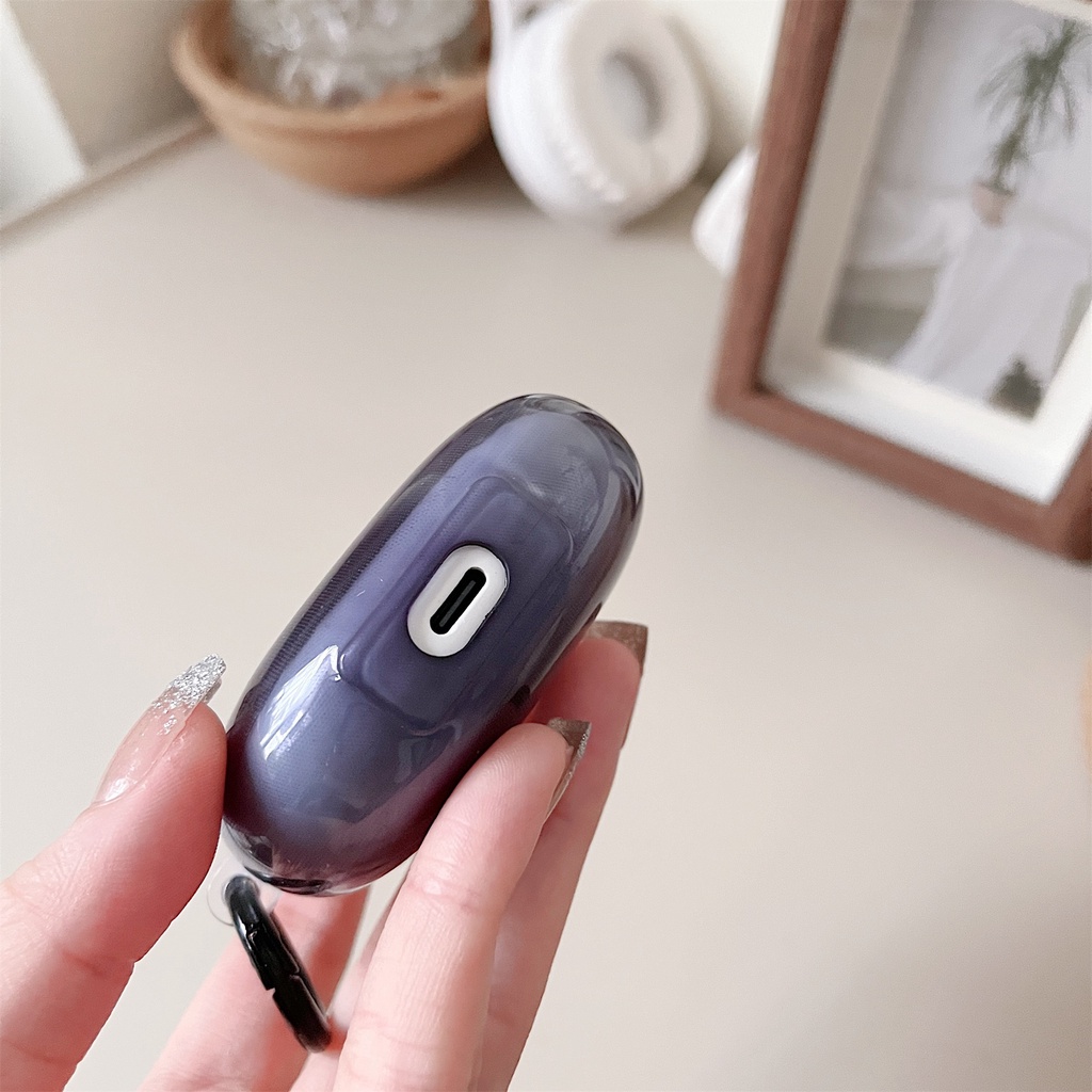 Vỏ Bảo Vệ Hộp Sạc Tai Nghe Không Dây Xiaomi buds3 TWS Bằng Silicon TPU Mềm Trong Suốt Chống Sốc Chống Rơi Kèm Móc