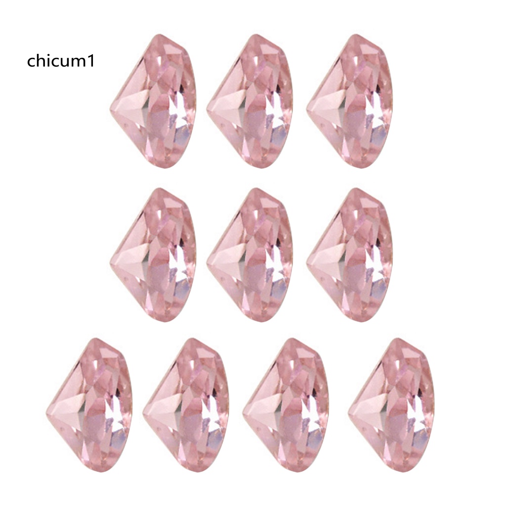 Set 10 Hộp Đá Pha Lê Nhiều Màu Trang Trí Móng Tay Sang Trọng Đa Năng