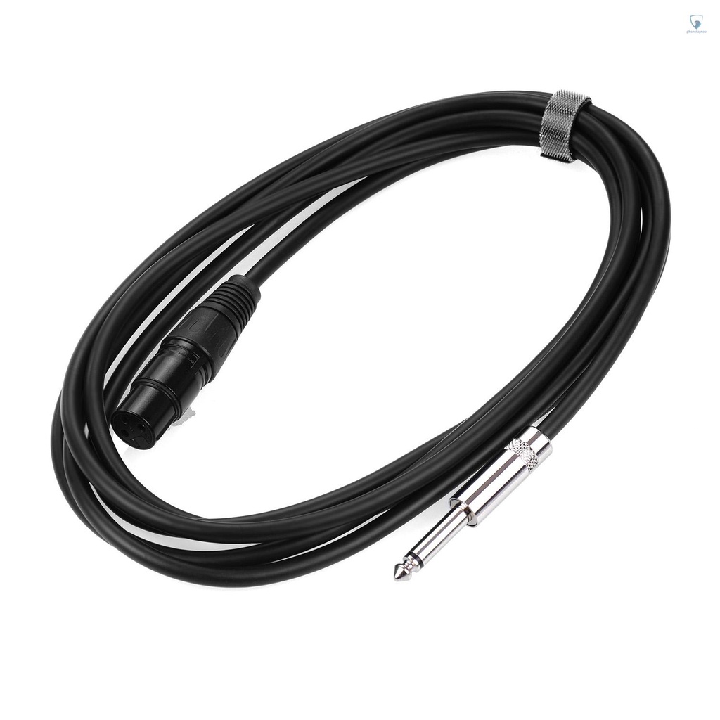 Dây Cáp Âm Thanh Chuyển Đổi Cổng XLR Sang Cổng 1 / 4 Inch TS Mono Giảm Tiếng Ồn 3m / 9.8ft